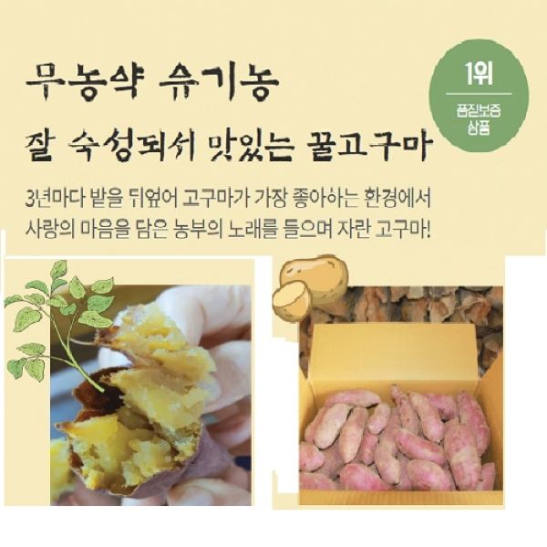 손정희농부의 무농약꿀고구마5kg